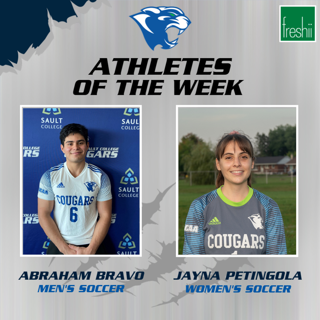 Bravo, Petingola named Sault College Freshii Athletes of the Week